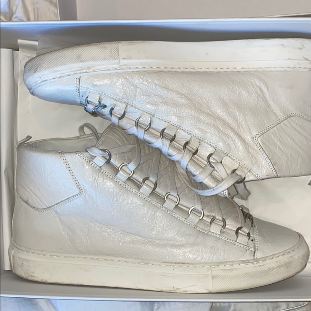 BALENCIAGA Arena High Top White (Fits US10)